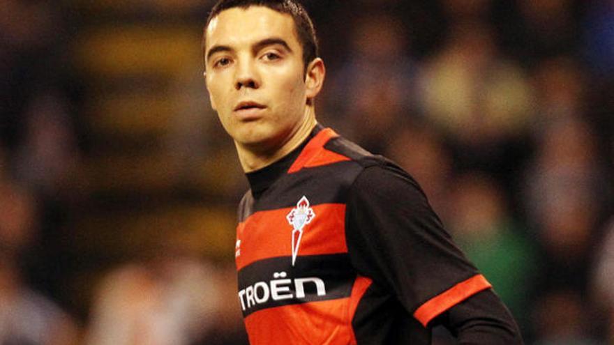 Iago Aspas, el viernes en Riazor