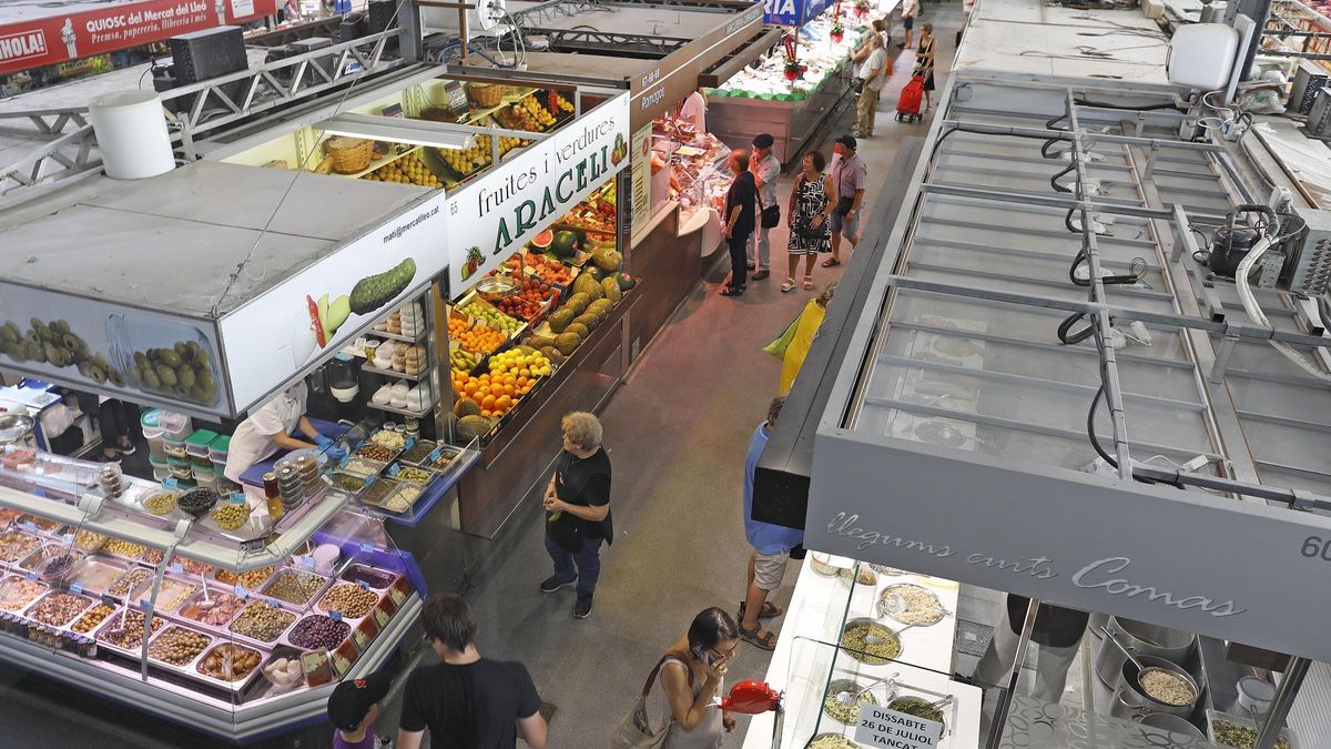 Una imatge del Mercat del Lleó, la setmana passada.