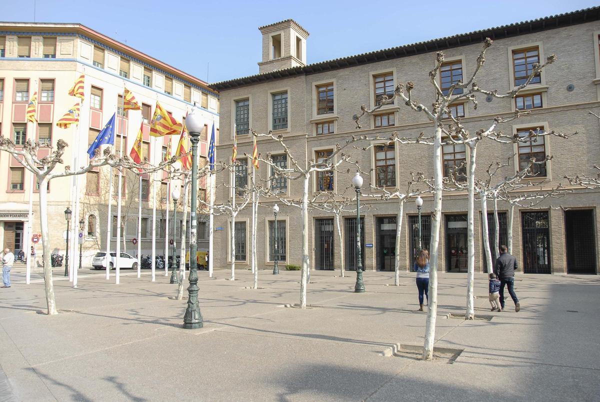 El edificio Pignatelli, actual sede del Gobierno de Aragón.