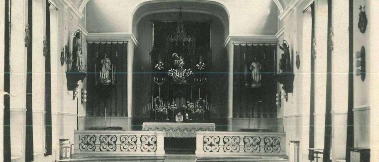 La capilla del colegio, que fue reconvertida en el salón de actos.