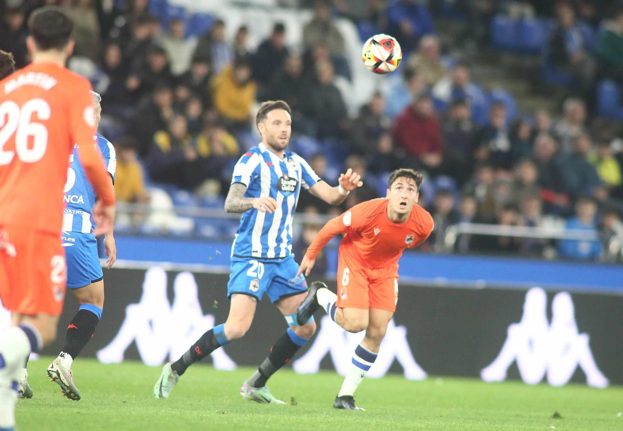 El Dépor gana en Riazor con doblete de Lucas a la Real Sociedad B (2-1)