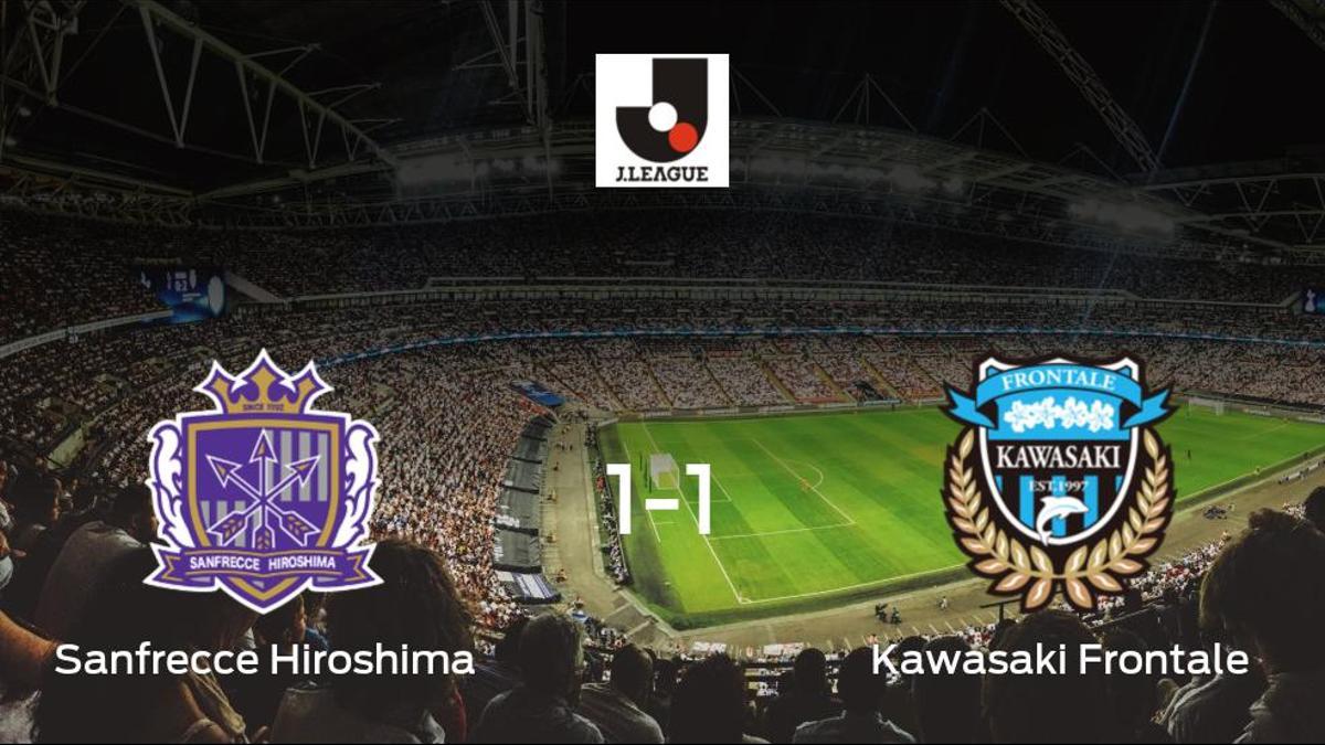 Reparto de puntos entre el Sanfrecce Hiroshima y el Kawasaki Frontale (1-1)