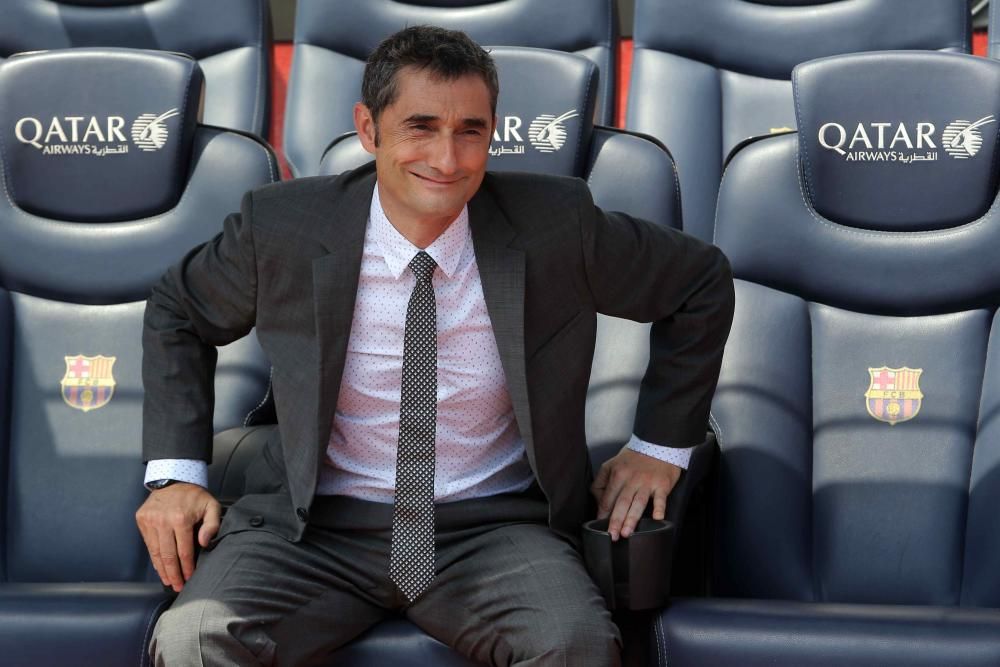 Valverde arriba a Barcelona