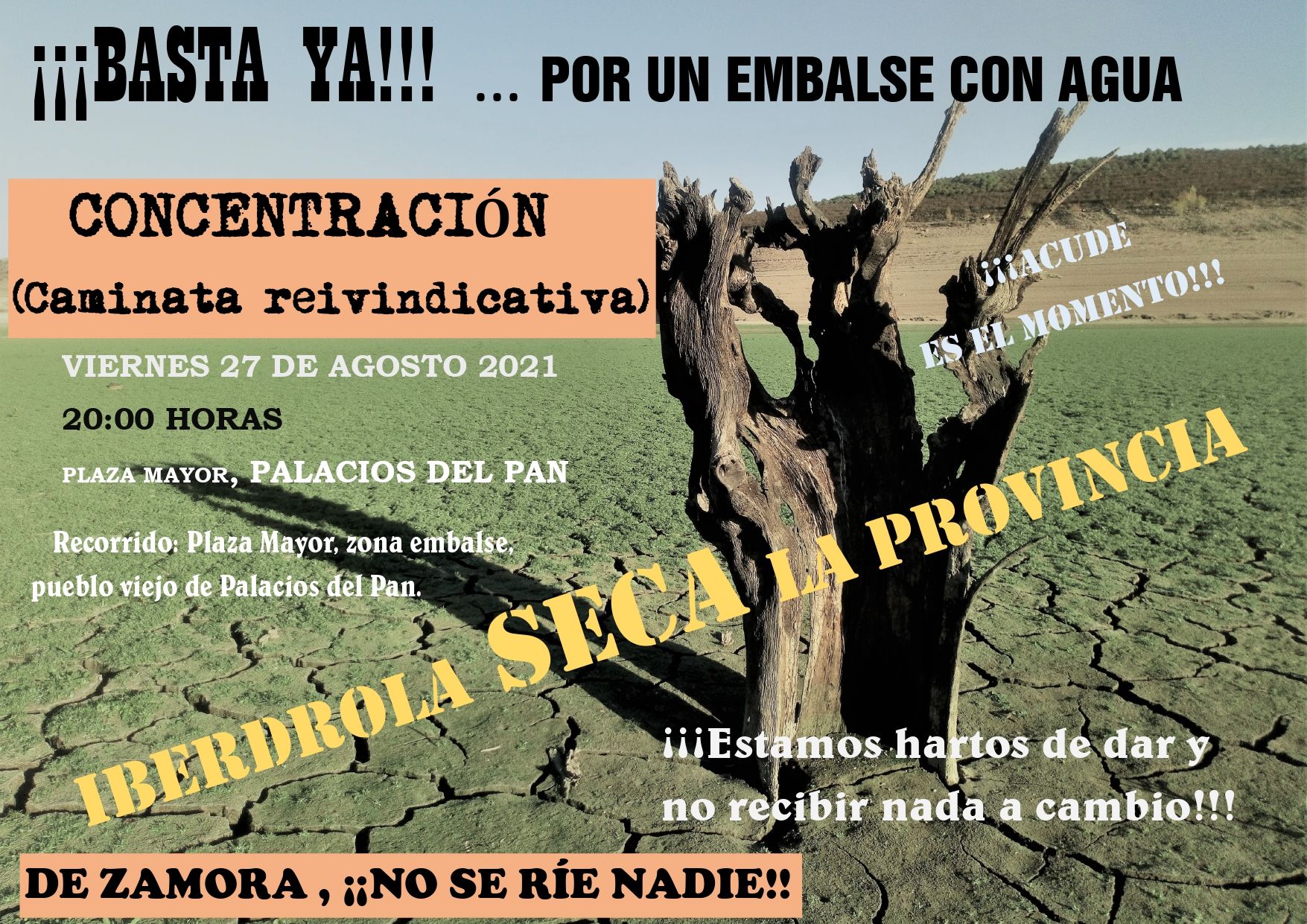 Cartel del acto reivindicativo