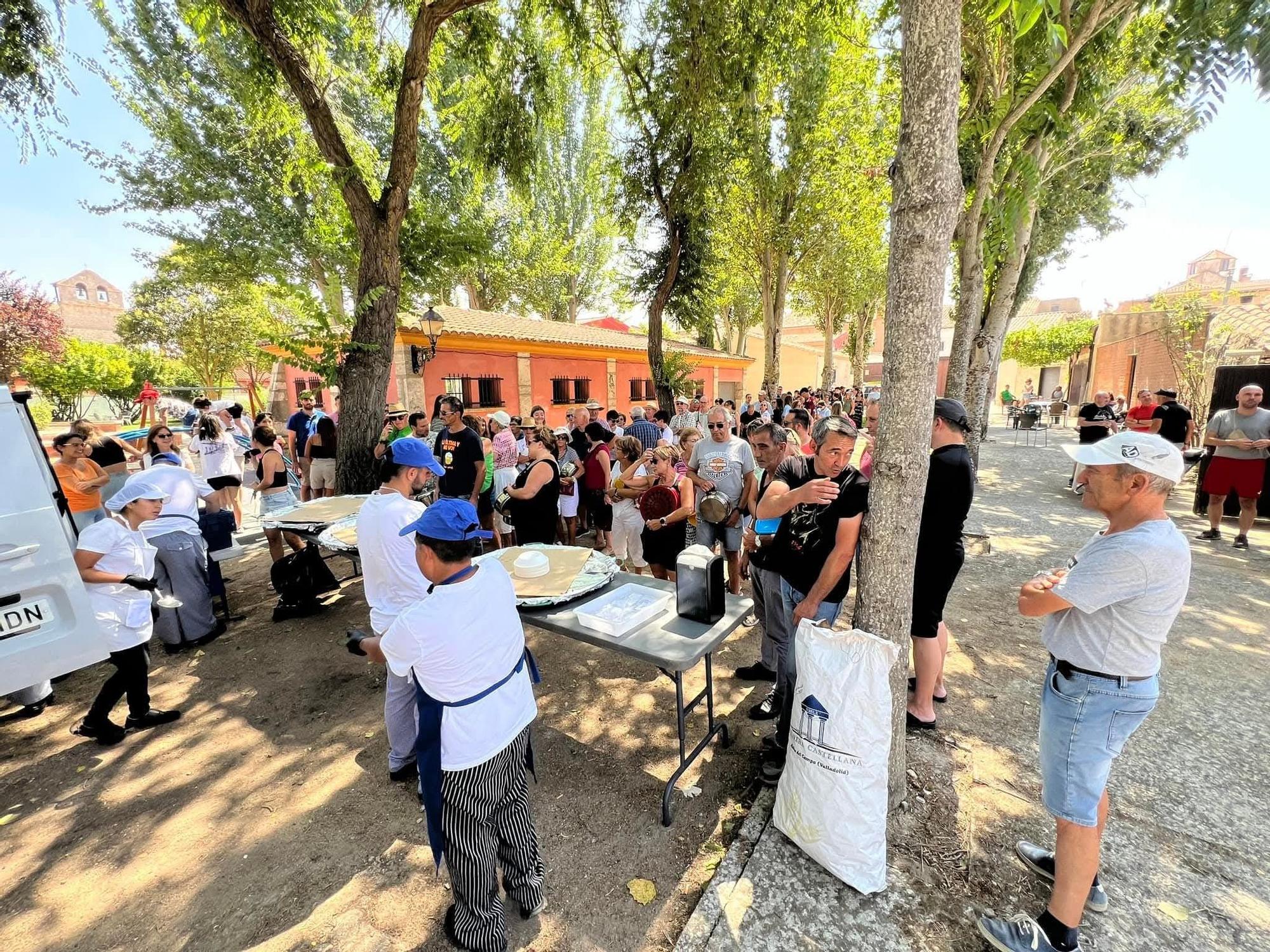 Imagen de las fiestas del Ofrecimiento en Tiedra.