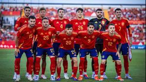 La alineación titular de España ante Andorra