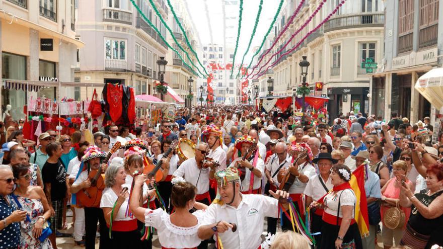 Ambiente en el Centro en el primer día de Feria