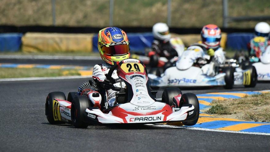 Christian Costoya, ayer, liderando una de las clasificatorias celebradas en Castelletto di Branduzzo. | // FDV