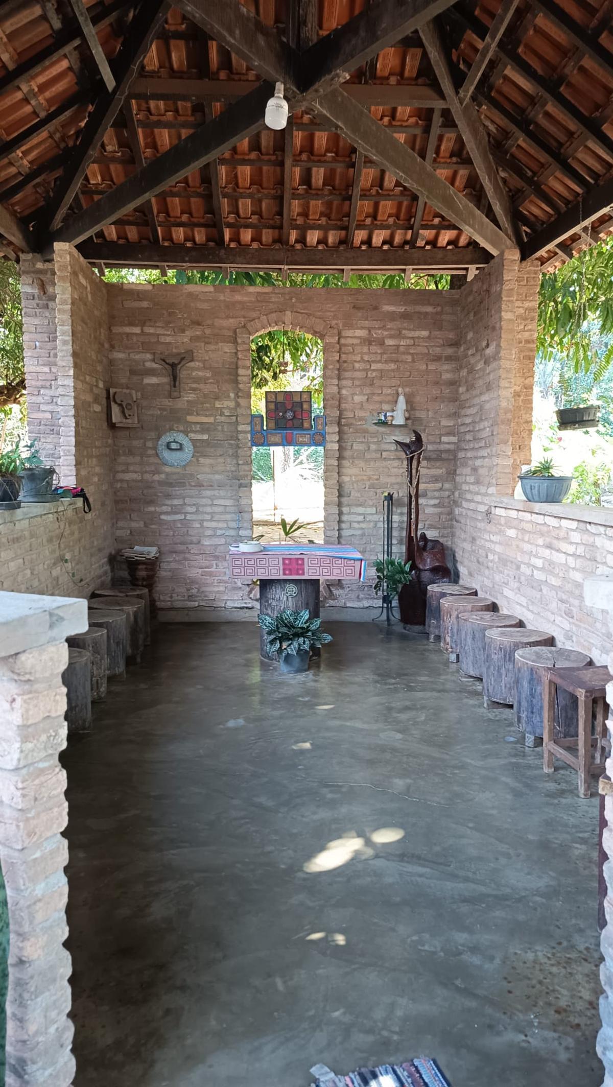 L’espai destinat a la capella a la casa on vivia Pere Casaldàliga