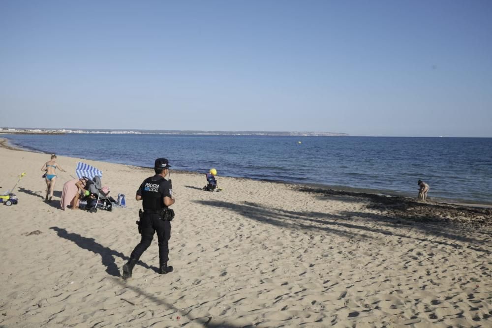 Nit de Sant Joan: La Policía Local de Palma desaloja las playas
