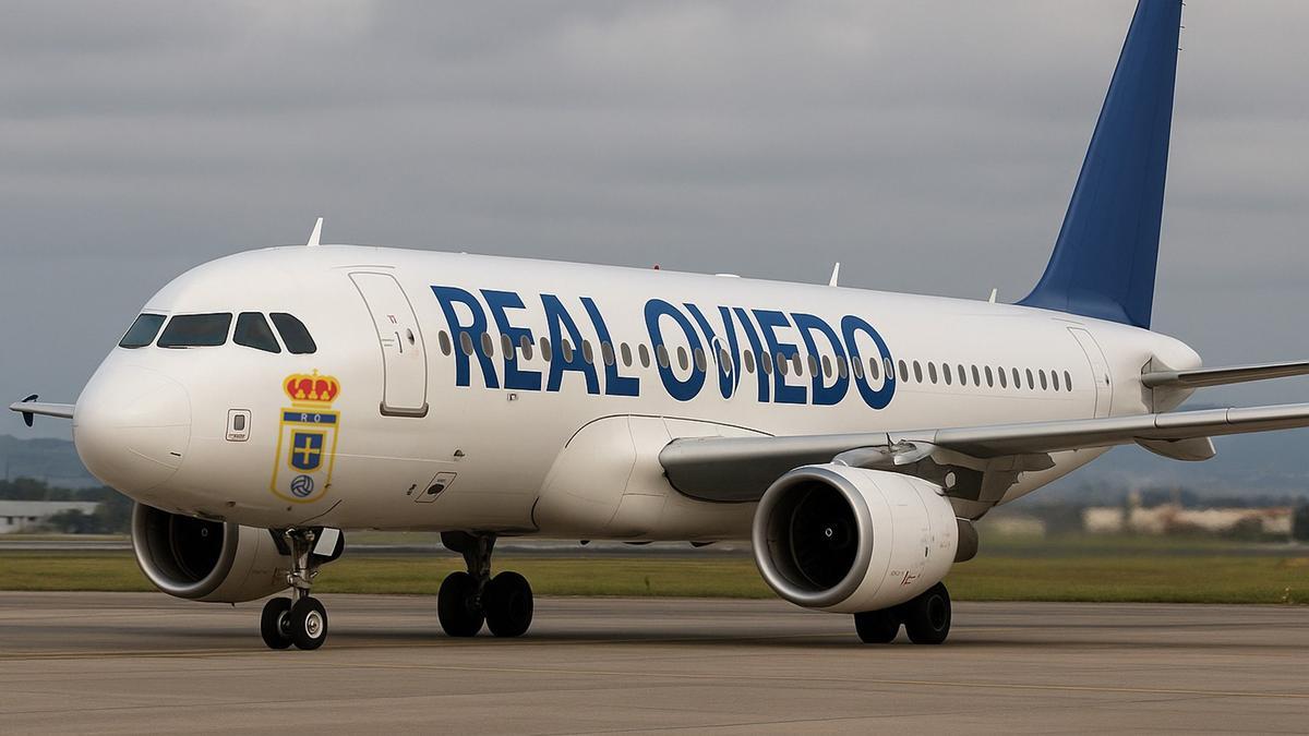 Un dibujo de un avión oviedista