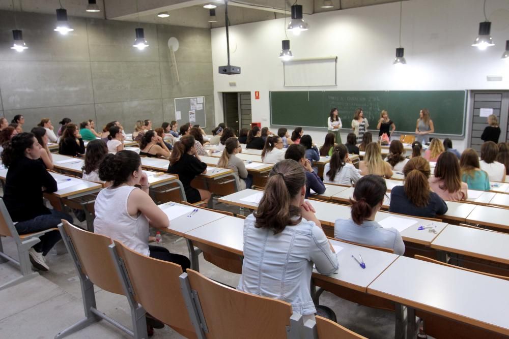 Aspirantes en uno de los tribunales de Cartagena