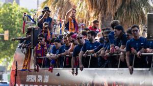 La rúa del Barça por las calles de Barcelona