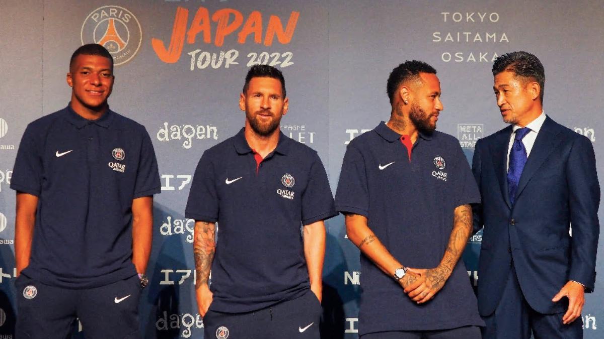 Los cracks del PSG en Japón