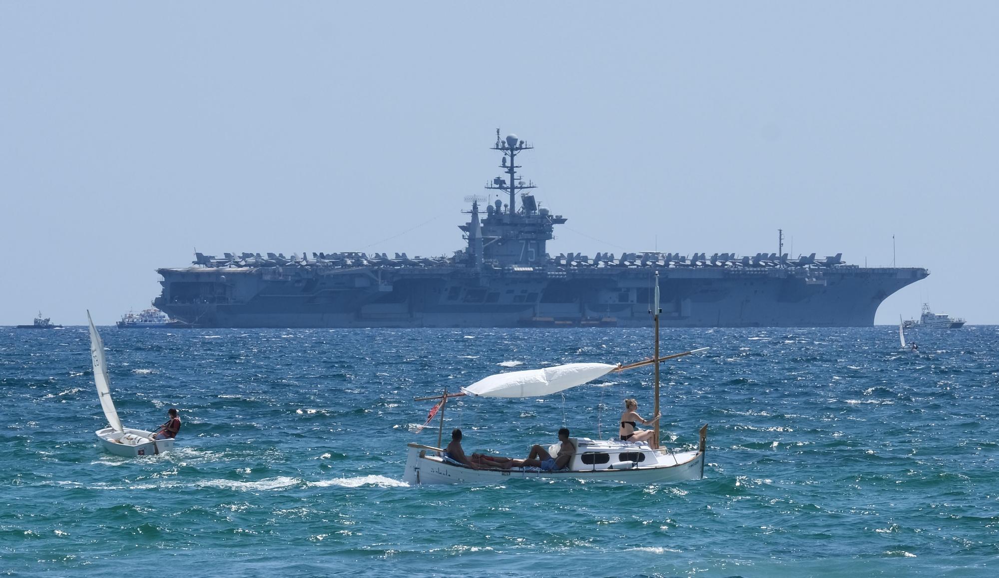 El portaviones nuclear Harry S. Truman ya está en Palma