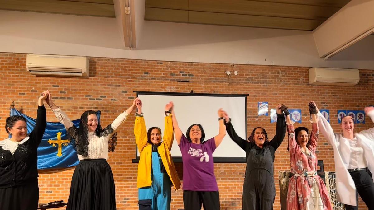 Así fue el 8-M en la Casa de Asturias de Alcalá