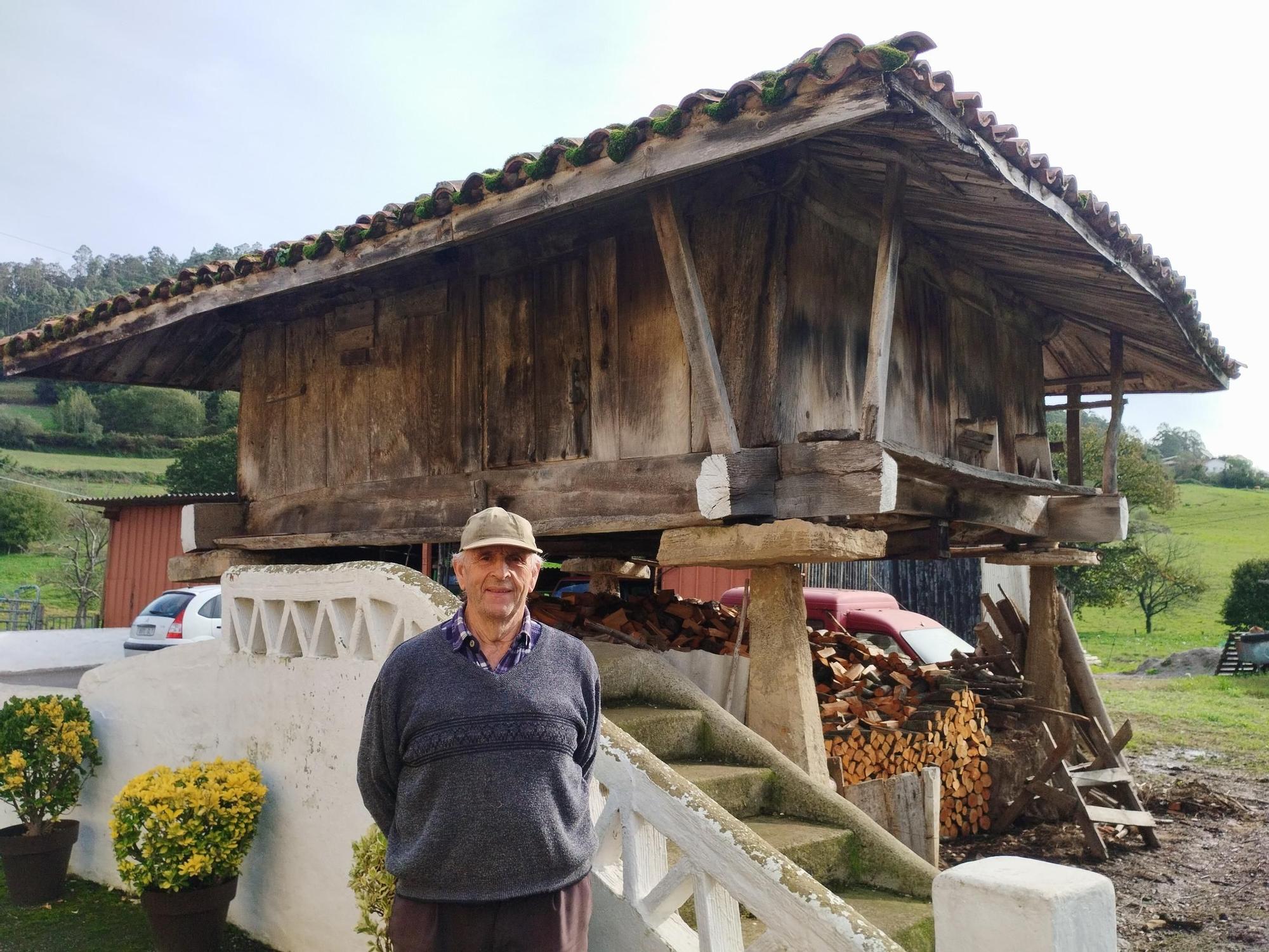 El hórreo de más de 400 años de Casa Golmaire en Santa Cruz de Llanera, en imágenes