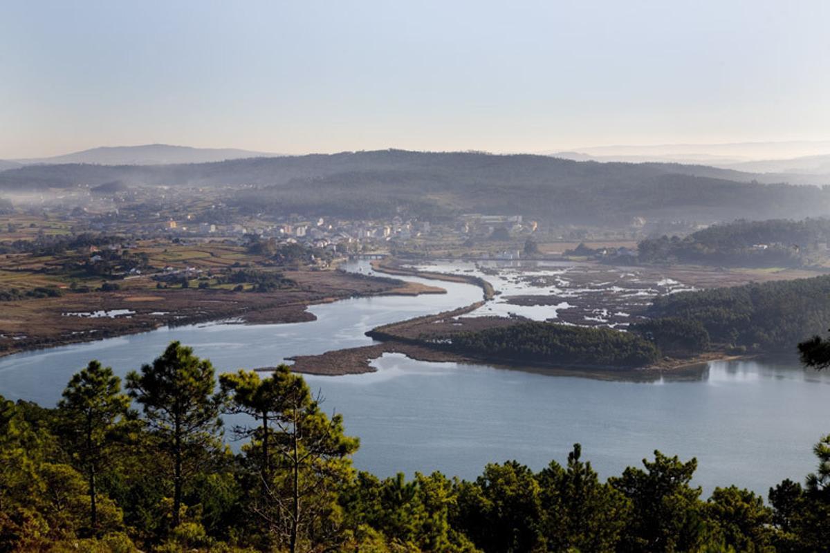 Desembocadura do río Anllóns, en Ponteceso.