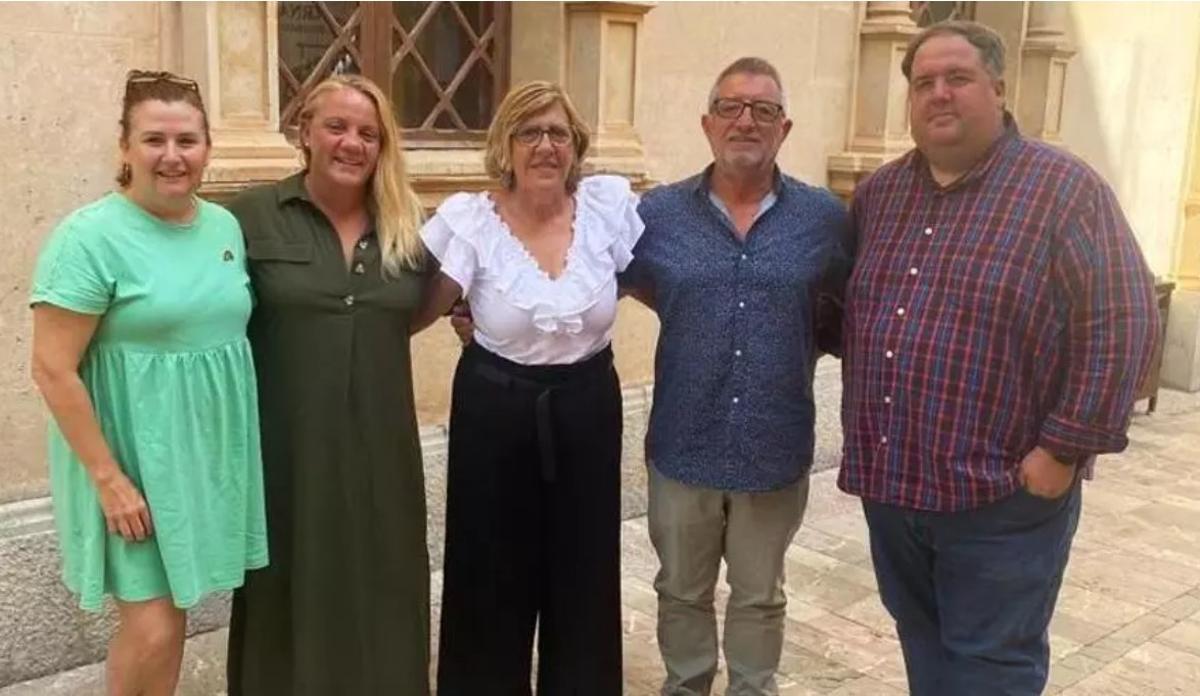 Imagen de los componentes del grupo municipal del PSOE en Alcúdia.