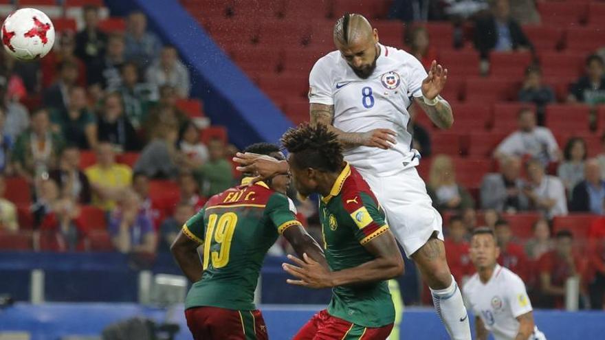 Alexis Sánchez y Vidal dan la victoria a Chile ante Camerún