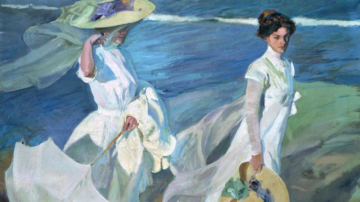 «Paseo a orillas del mar» (1909), de Joaquín Sorolla.