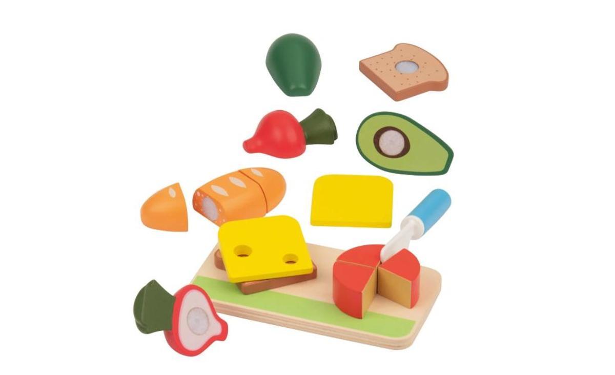 Set de juguetes de madera.