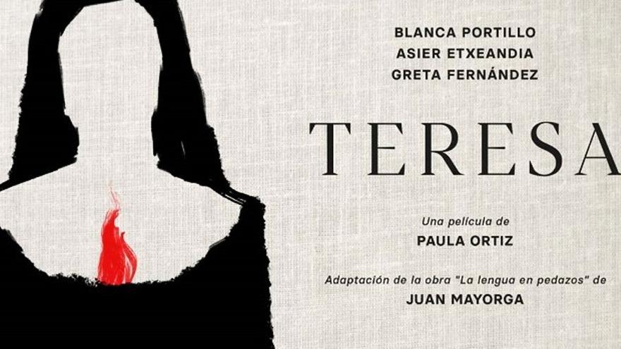 Un cartel promocional sobre la nueva película de Paula Ortiz, &#039;Teresa&#039;.