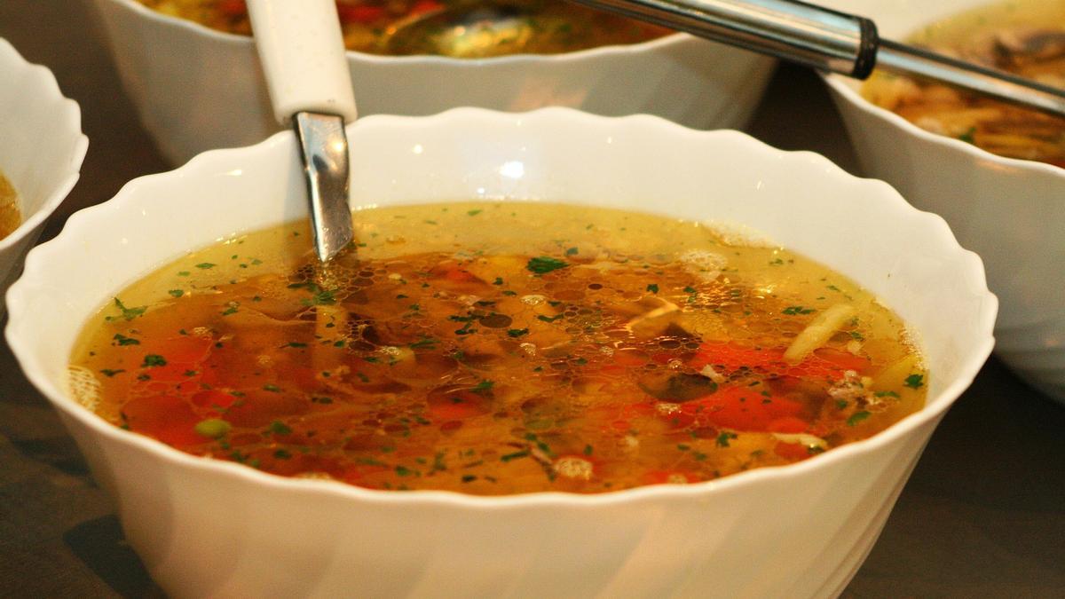La sopa de verduras te ayudará a perder peso.