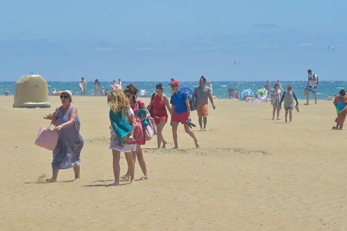 Viento en la playa de Maspalomas