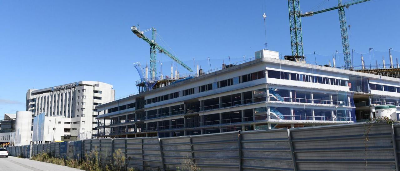 Avance de las obras en el futuro hospital Gran Montecelo.