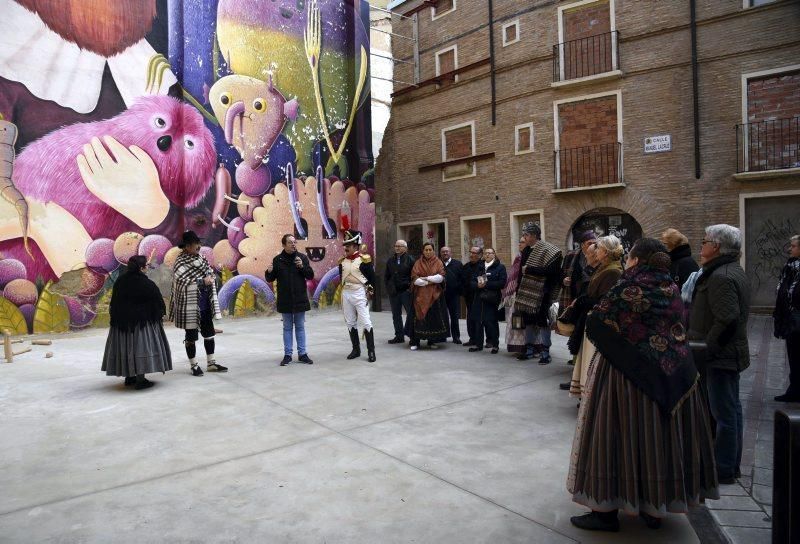 Inauguración de una nueva plaza en el Arrabal