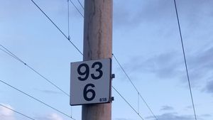 Línea ferroviaria en la que se ha producido el robo de cobre y la avería en la catenaria.