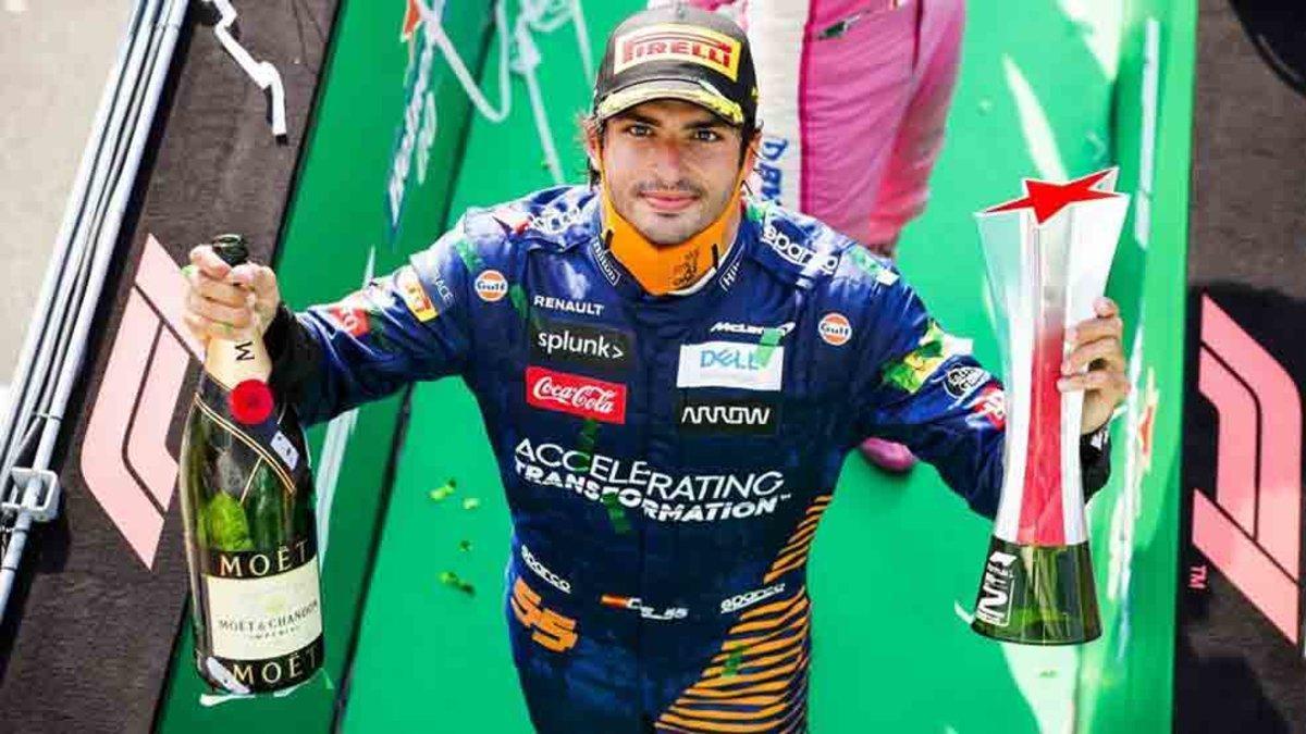 Carlos Sainz volvió a subir al podio de la Fórmula 1