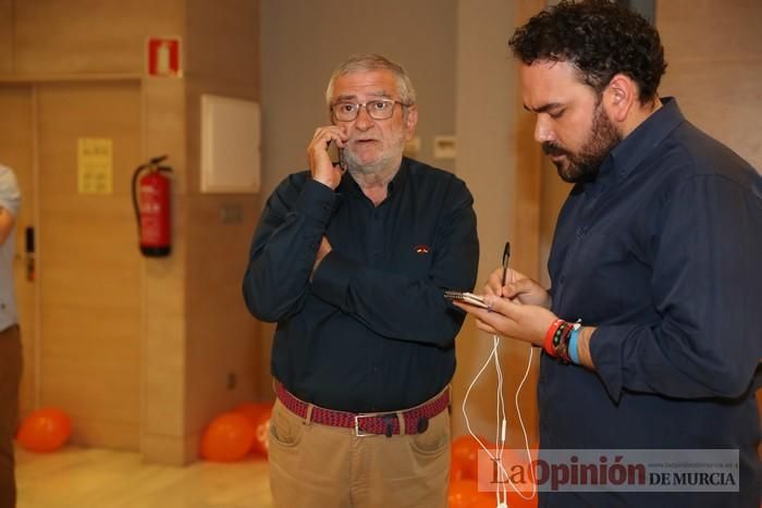 Ambiente de la noche electoral en la sede de Cs