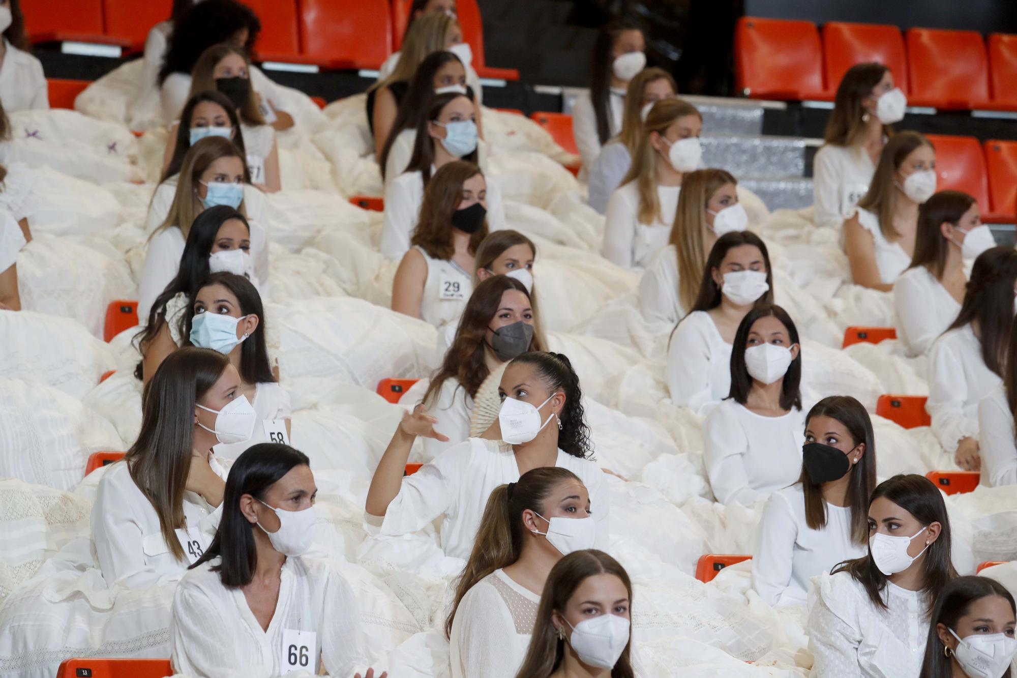 Ensayo de la elección de candidatas a falleras mayores y cortes 2022 en la Fonteta