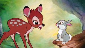 Dues escenes de ’Bambi’, amb el doblatge original.