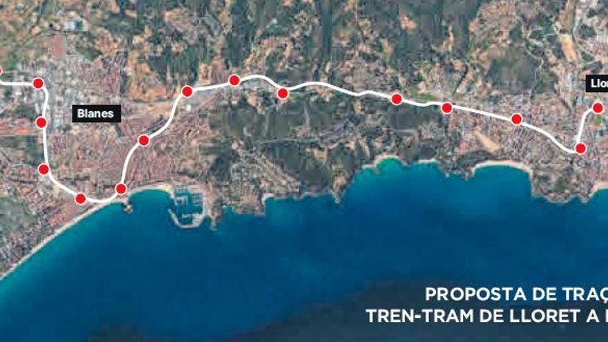 El tramvia Lloret-Blanes podria tenir onze milions de viatgers l’any