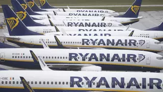 Una decena de vuelos cancelados y 233 con retrasos en una nueva jornada de huelga de Ryanair