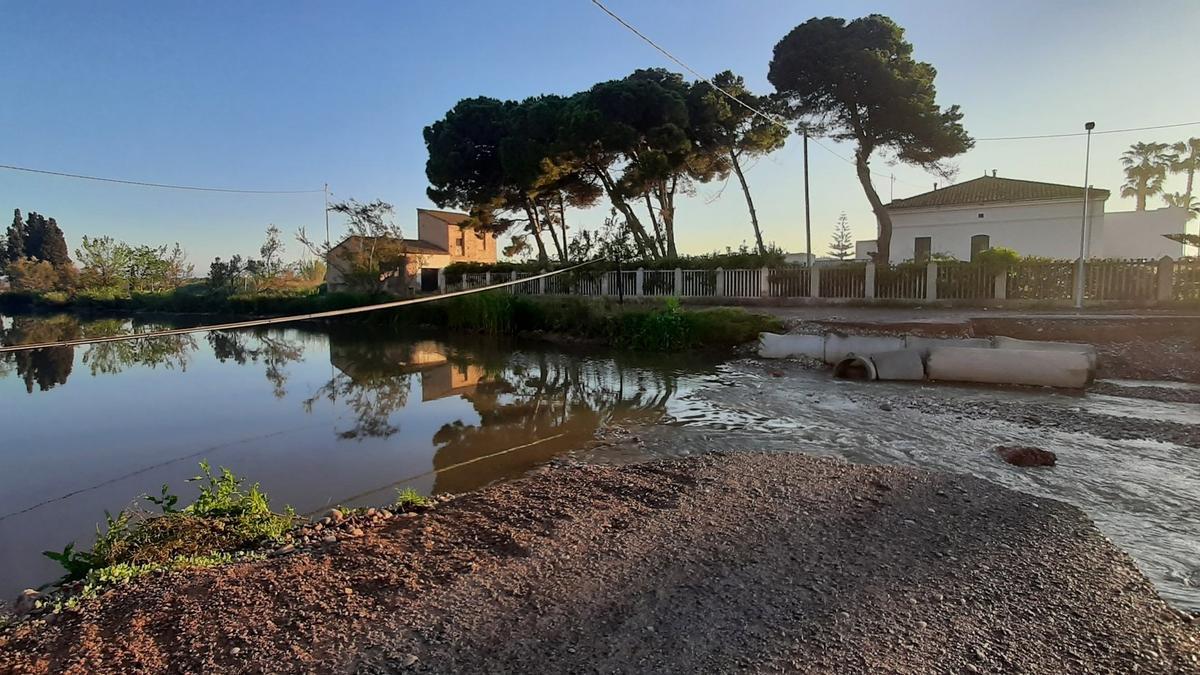 Imagen del efecto de las últimas precipitaciones en el paraje del Clot.