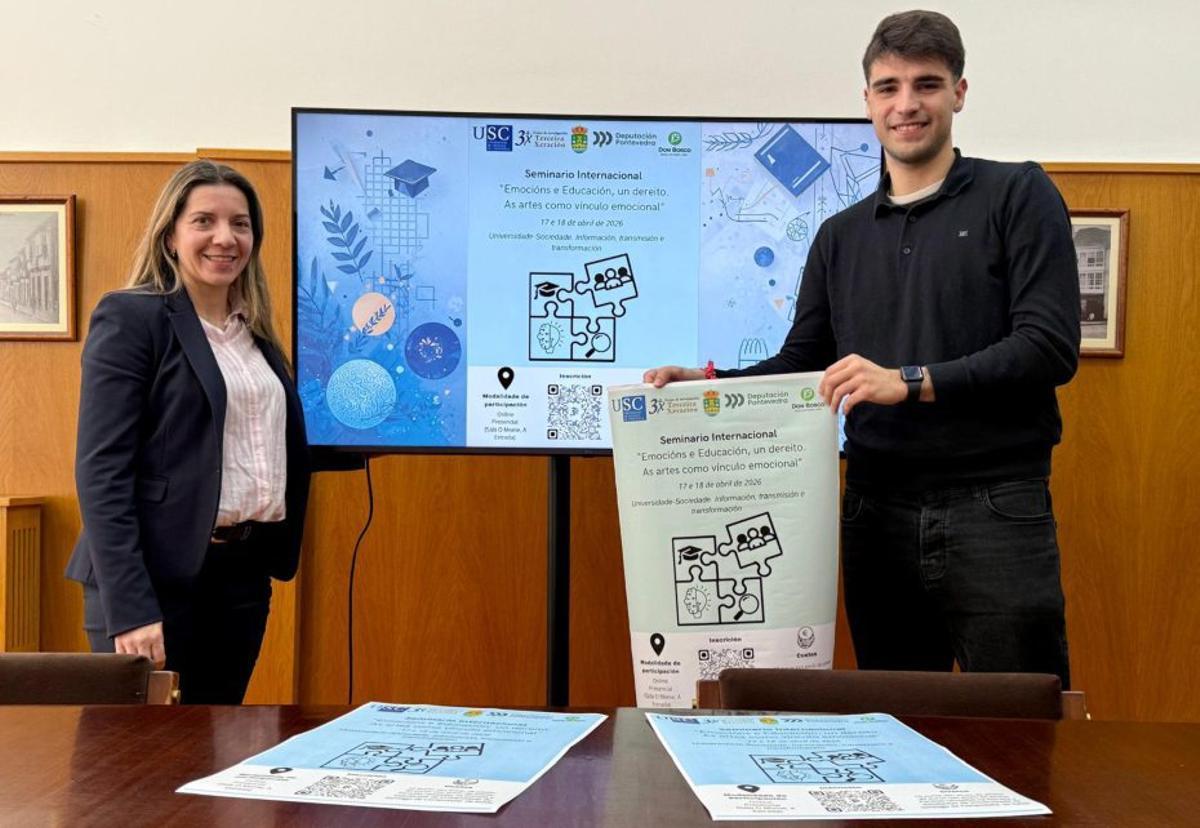 Seoane y Pequeño, ayer, durante la presentación del evento.