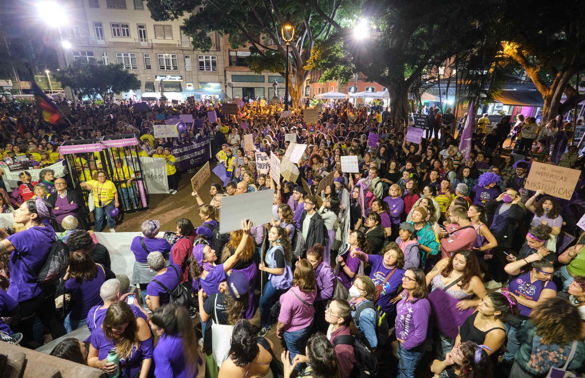 Manifestación por el 8M en Santa Cruz de Tenerife.