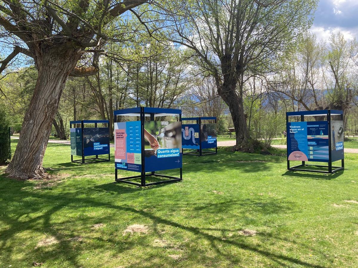 L'Operació Aigua instal·lada al parc de Sant Guillem de Llívia.