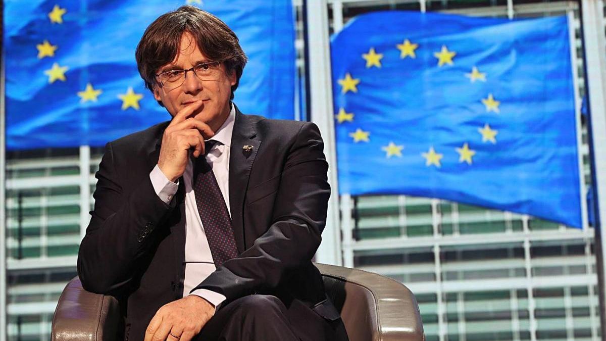 Carles Puigdemont, en una imatge al Parlament Europeu.