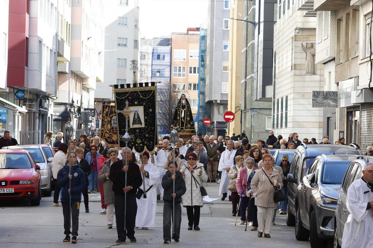 Primera procesión de la parroquia de San Francisco en O Ventorrillo