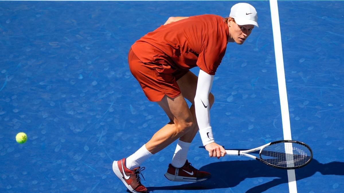 Jannik Sinner, en su debut contra Vit Kopriva.