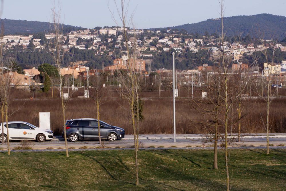 Terrenys on s'ubicarà l'aparcament d'autocaravanes a Girona