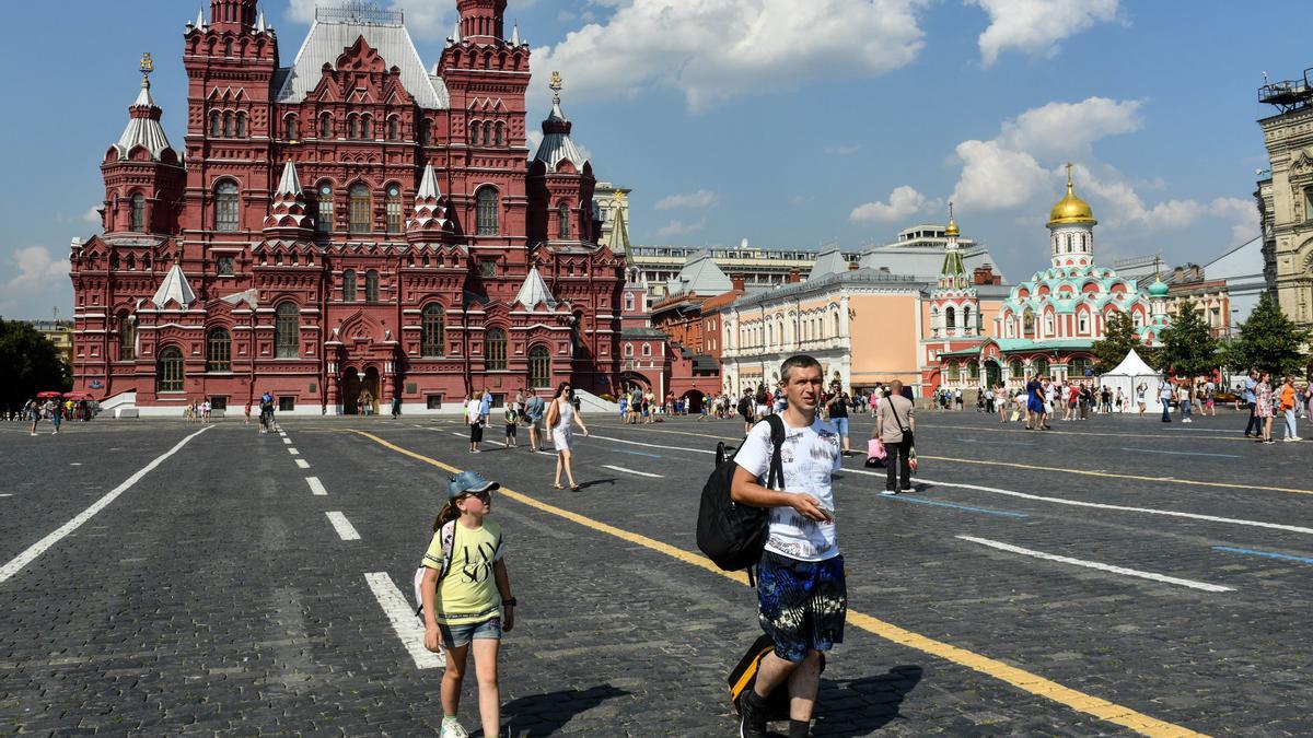 Vista general de la plaza Roja, en Moscú.