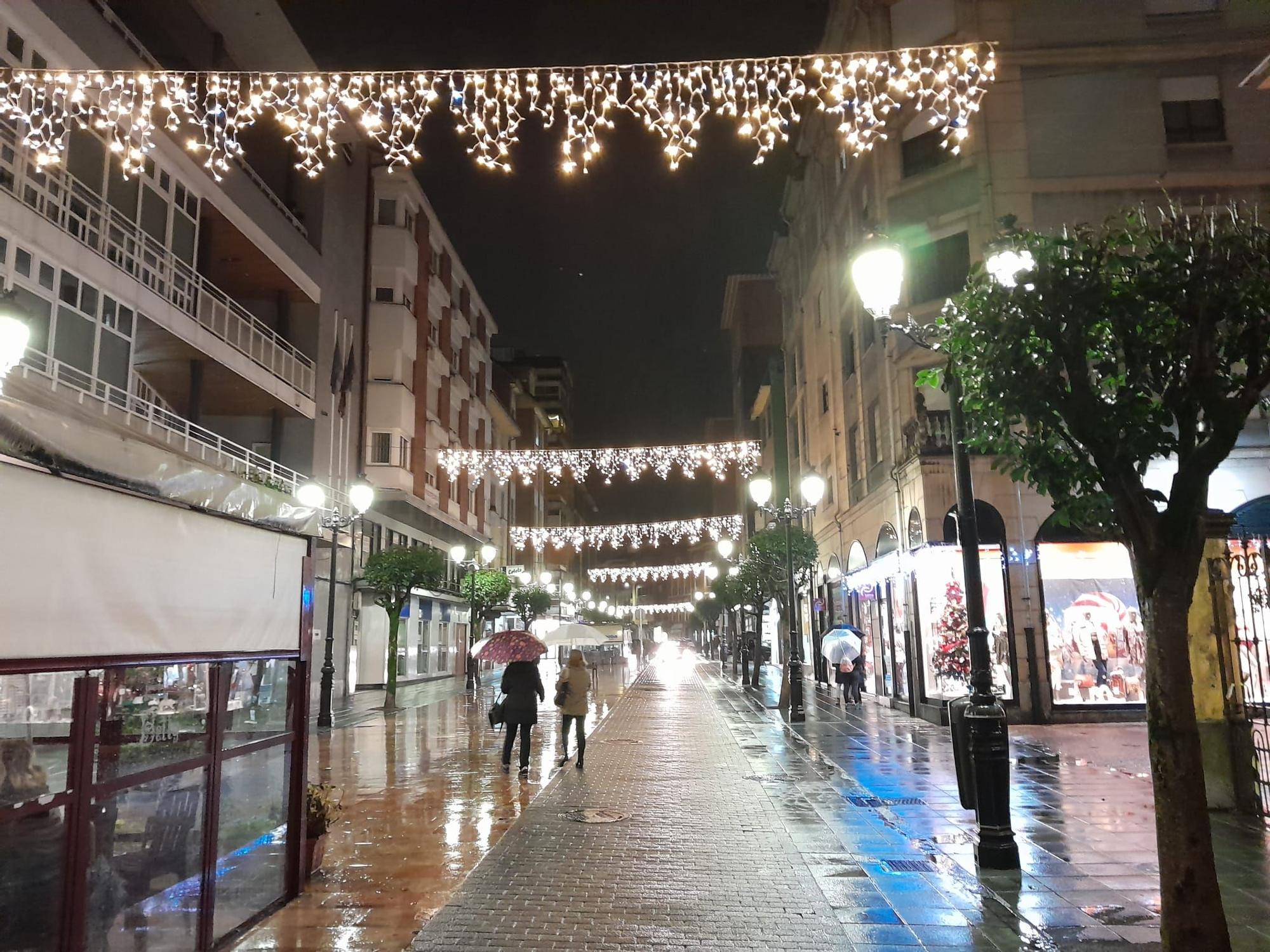 El encendido de las luces de Navidad en Langreo