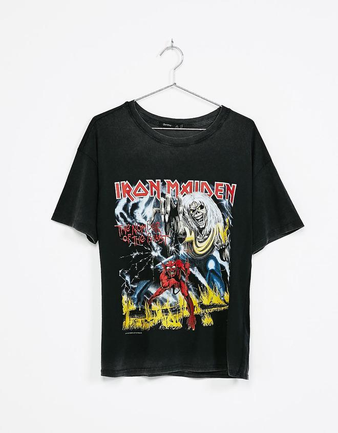 Camiseta Iron Maiden, Bershka