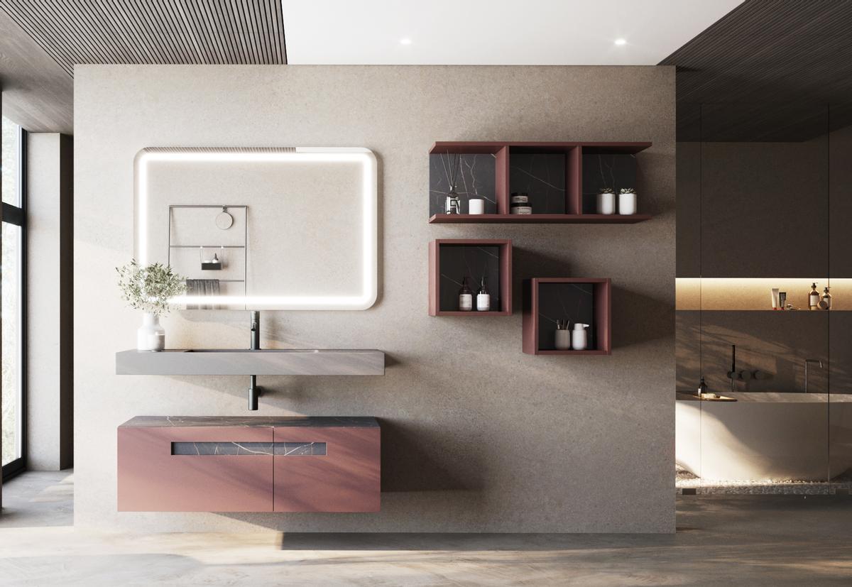 Uno de los modelos de mobiliario e interiorismo para cuarto de baño que forman parte del catálogo de creaciones de Grupo Bono.